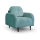 Gestoffeerde fauteuil CLOUDY turquoise