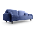 Gestoffeerde opklapbare driezitsbank CLOUDY blauw