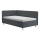 Gestoffeerde slaapbank met opbergruimte en matras EMILE 110x200 cm grijs