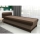 Gestoffeerde slaapbank met opbergruimte TALI 80x202 bruin/beige