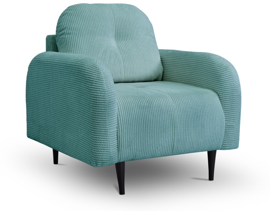 Gestoffeerde stoel CLOUDY turquoise