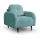 Gestoffeerde stoel CLOUDY turquoise