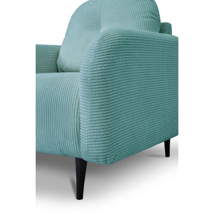 Gestoffeerde stoel CLOUDY turquoise