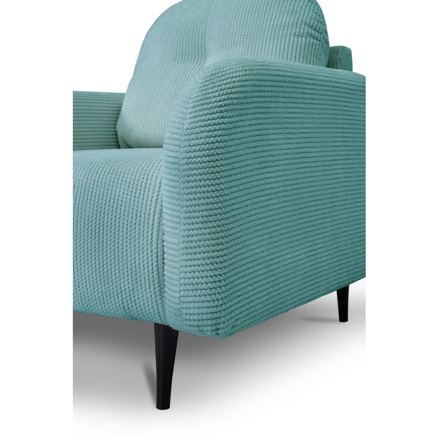 Gestoffeerde stoel CLOUDY turquoise