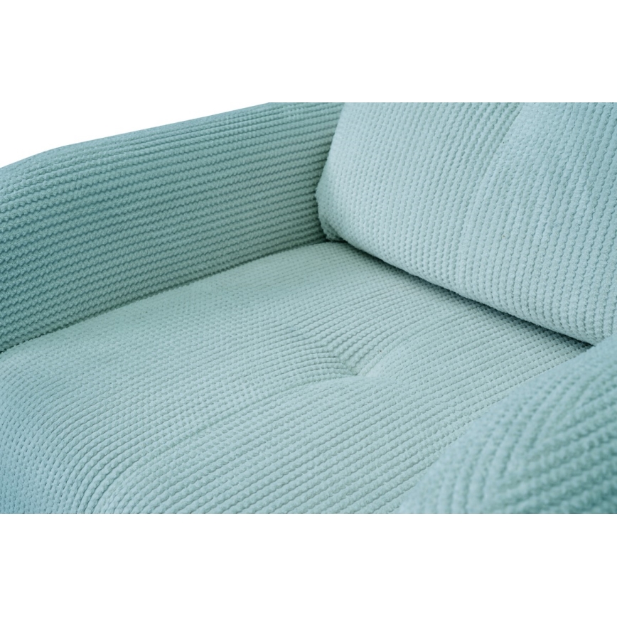Gestoffeerde stoel CLOUDY turquoise