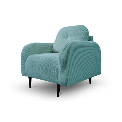 Gestoffeerde stoel CLOUDY turquoise