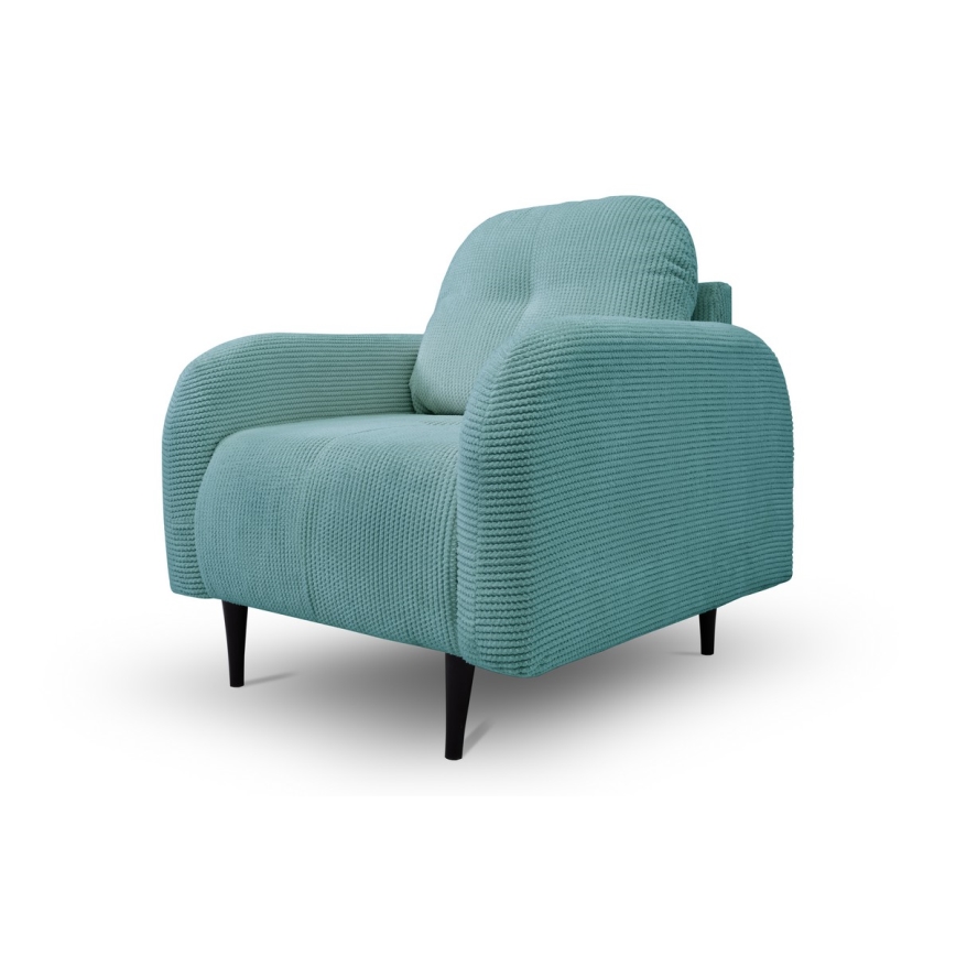 Gestoffeerde stoel CLOUDY turquoise