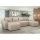 Gestoffeerde universele U-vormige hoekbank met slaapfunctie NEWPORT beige