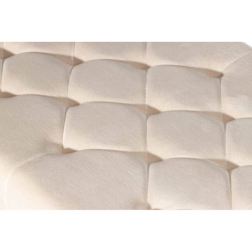 Gewatteerde bank SALIBA 50x97 cm goud/creme