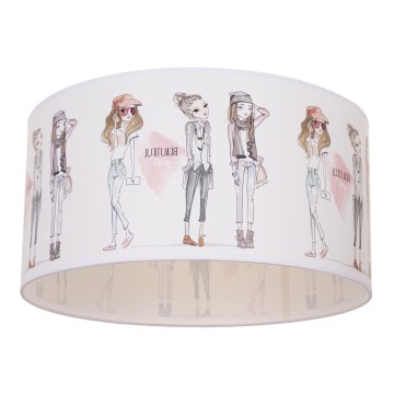GIRLS VIBES Kinderplafondlamp 1xE27/60W/230V Ø 40 cm voor meisjes