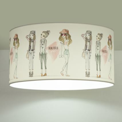GIRLS VIBES Kinderplafondlamp 1xE27/60W/230V Ø 40 cm voor meisjes