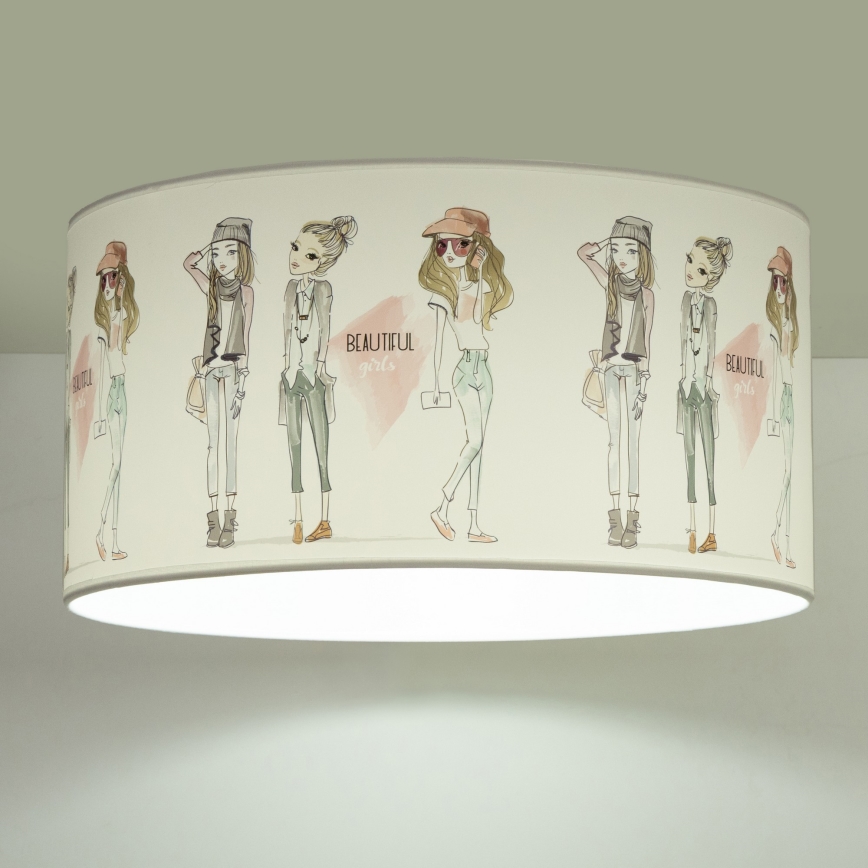 GIRLS VIBES Kinderplafondlamp 1xE27/60W/230V Ø 40 cm voor meisjes