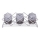 Glanzende chromen kandelaar 33x10x11 cm