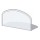 Glas onder de open haard 1000x550x6 mm halve boog