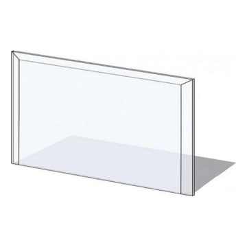 Glas onder de open haard 1000x550x6 mm rechthoek