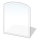 Glas onder de open haard 1200x1000x8 mm halve boog