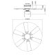 GLOBO - Plafondventilator 1xE27/60W/230V