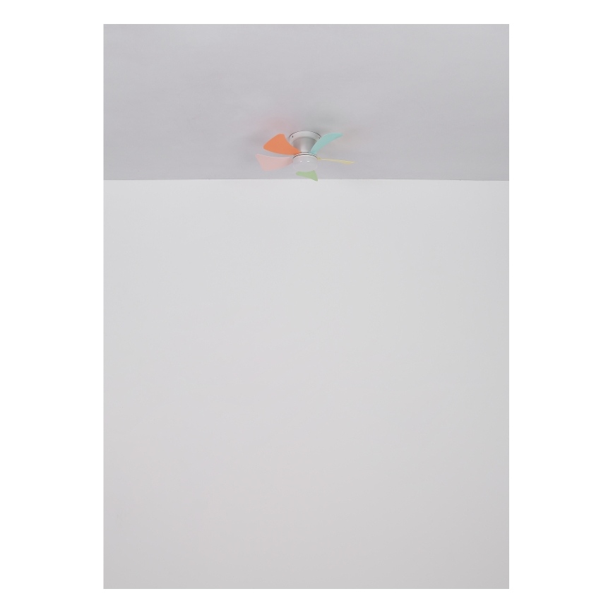 Globo - Dimbare LED-plafondventilator LED/10W/230V 3000-6500K meerkleurig + afstandsbediening