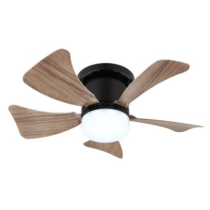 Globo - Dimbare LED plafondventilator LED/10W/230V 3000-6500K bruin + afstandsbediening