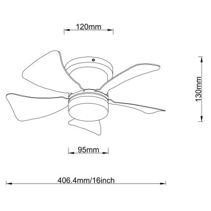 Globo - LED dimbare plafondventilator LED/10W/230V 3000-6500K wit + afstandsbediening