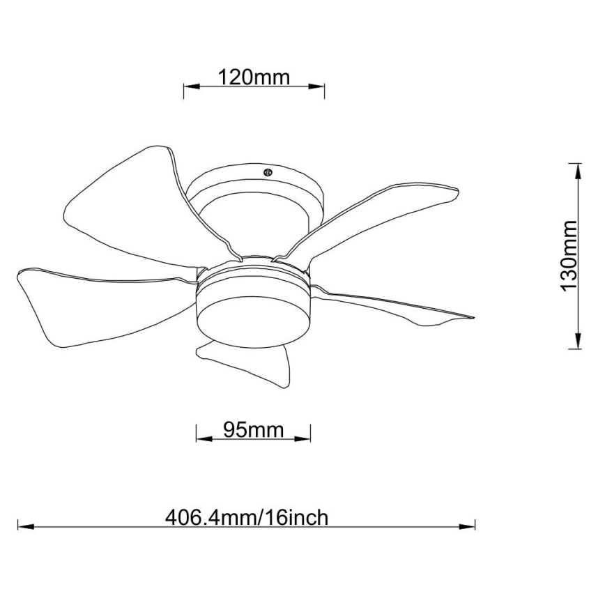 Globo - LED dimbare plafondventilator LED/10W/230V 3000-6500K wit + afstandsbediening