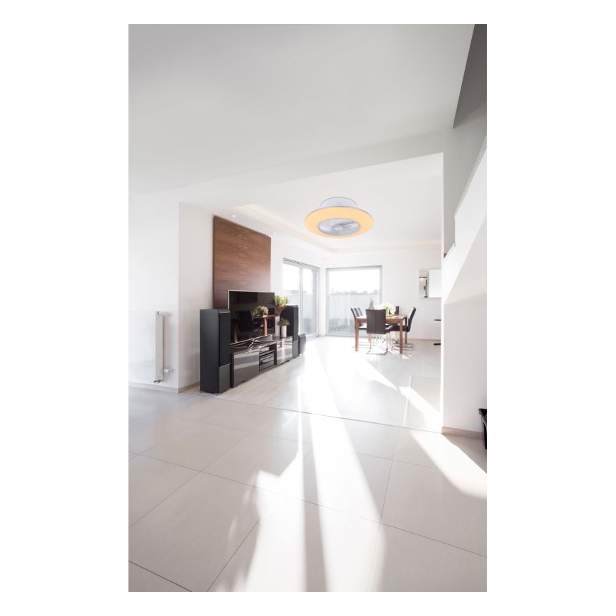 Globo - LED Dimbare plafondlamp met ventilator LED/40W/230V 3000-6000K + afstandsbediening
