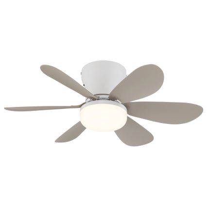 Globo - Dimbare LED-plafondventilator LED/5W/230V 2700-6500K beige + afstandsbediening