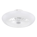 Globo 03632W - LED Plafondlamp met ventilator LAFEE LED/18W/230V