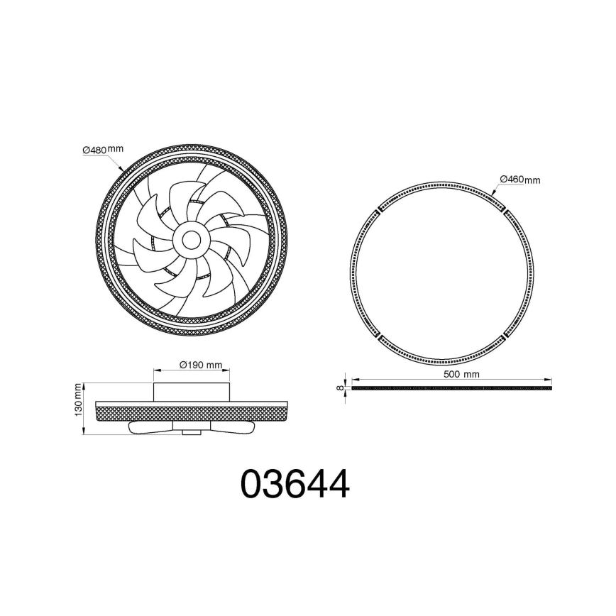 Globo - LED dimbare plafondventilator LED/30W/230V 2700-6000K + afstandsbediening