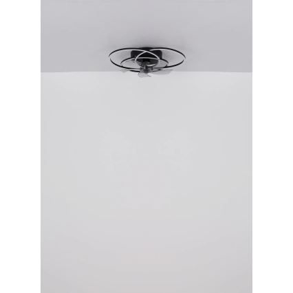 Globo - Dimbare LED-plafondventilator LED/40W/230V 3000-6500K zwart + afstandsbediening