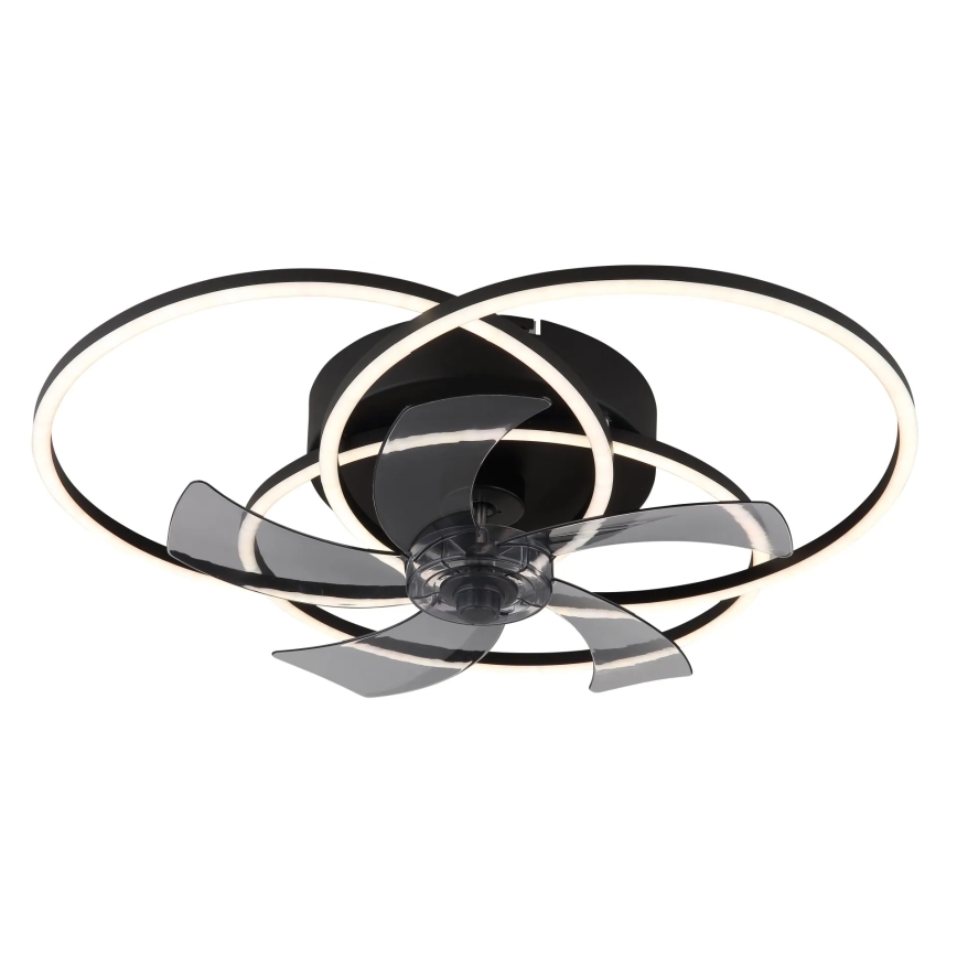 Globo - Dimbare LED-plafondventilator LED/40W/230V 3000-6500K zwart + afstandsbediening