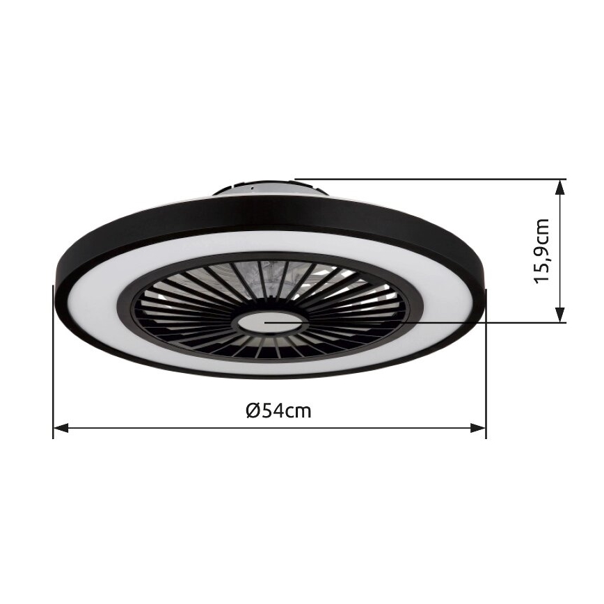 Globo - LED dimbare plafondventilator LED/45W/230V 3000-6500K + afstandsbediening