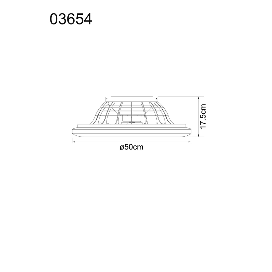 Globo - LED dimbare plafondventilator LED/40W/230V 3000-6500K + afstandsbediening