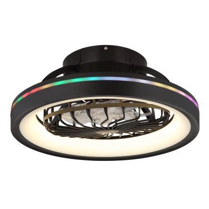 Globo - LED RGB Dimbaar plafond ventilator LED/40W/230V 2700-6500K + afstandsbediening