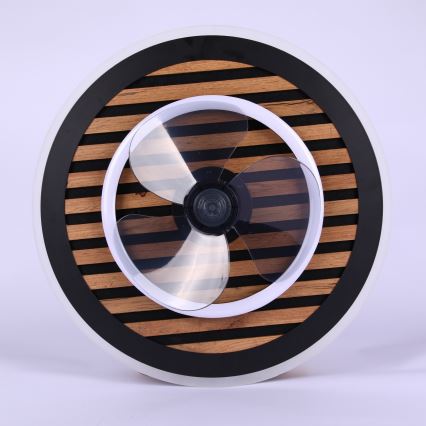 Globo - LED-dimbare plafondventilator LED/36W/230V 2700-6000K zwart + afstandsbediening