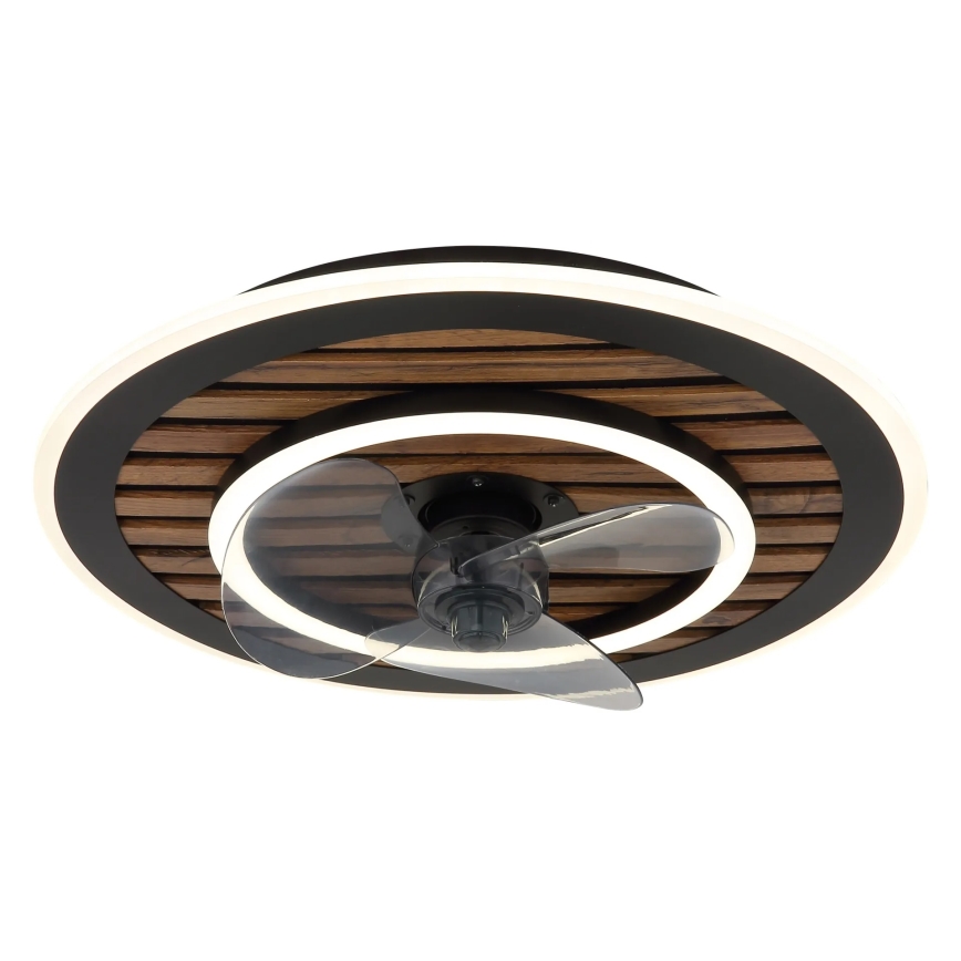 Globo - LED-dimbare plafondventilator LED/36W/230V 2700-6000K zwart + afstandsbediening