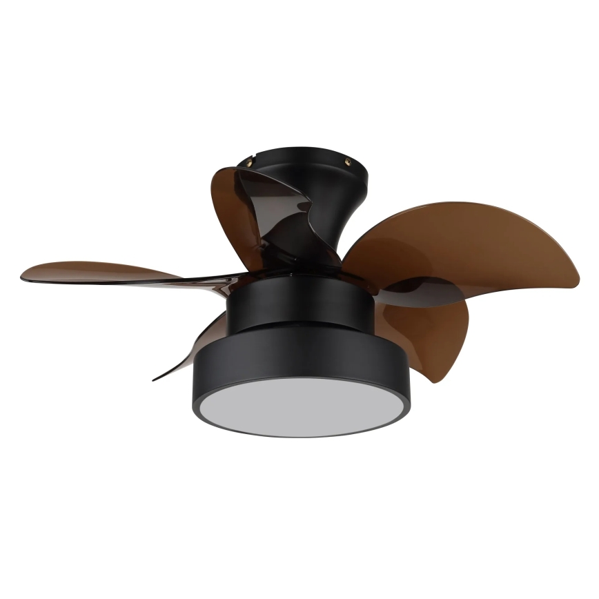 Globo - LED dimbare plafondventilator LED/22W/230V 3000/4500/6000K bruin + afstandsbediening