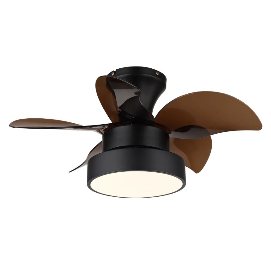 Globo - LED dimbare plafondventilator LED/22W/230V 3000/4500/6000K bruin + afstandsbediening