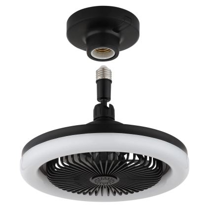 Globo - Dimbare LED-plafondventilator LED/20W/230V 3000-6500K zwart + afstandsbediening