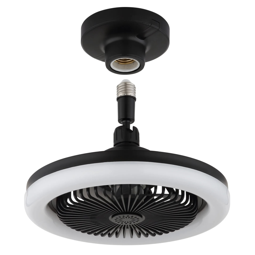Globo - Dimbare LED-plafondventilator LED/20W/230V 3000-6500K zwart + afstandsbediening