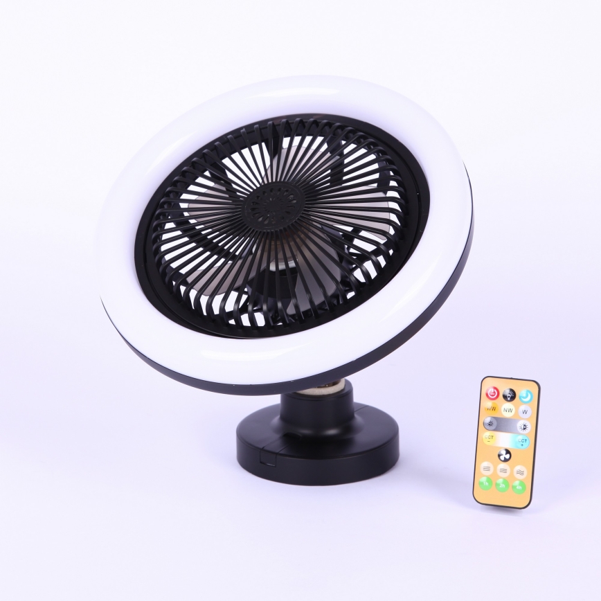 Globo - Dimbare LED-plafondventilator LED/20W/230V 3000-6500K zwart + afstandsbediening