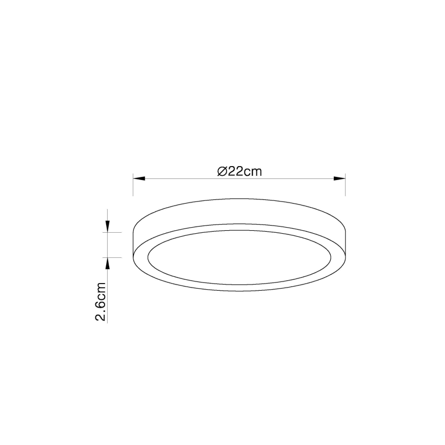 Globo - LED Badkamer plafondlamp dimbaar LED/28W/230V IP44