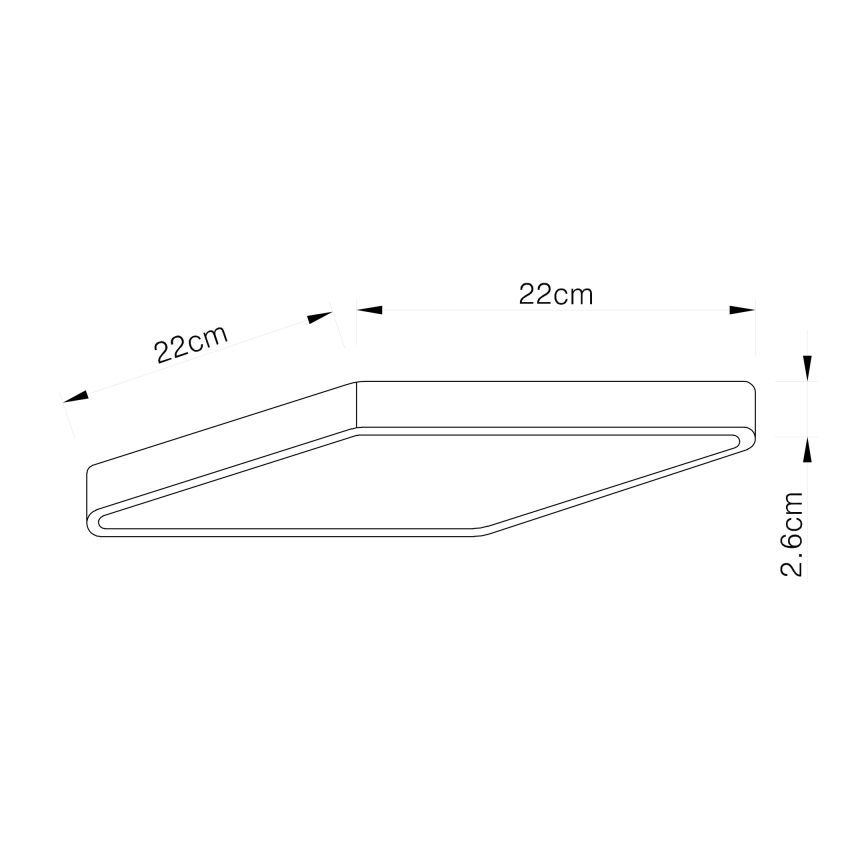 Globo - Dimbare LED plafondlamp LED/28W/230V