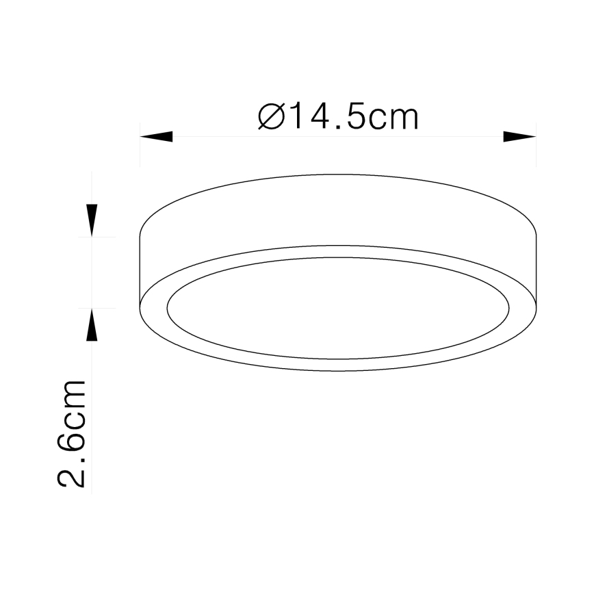 Globo 12366-15 - LED Plafondverlichting VITOS LED / 15W / 230V