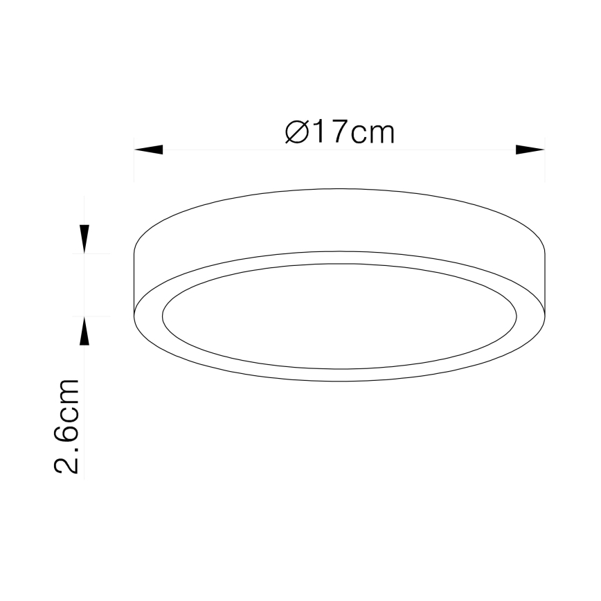 Globo - Dimbare LED-plafondlamp LED/22W/230V