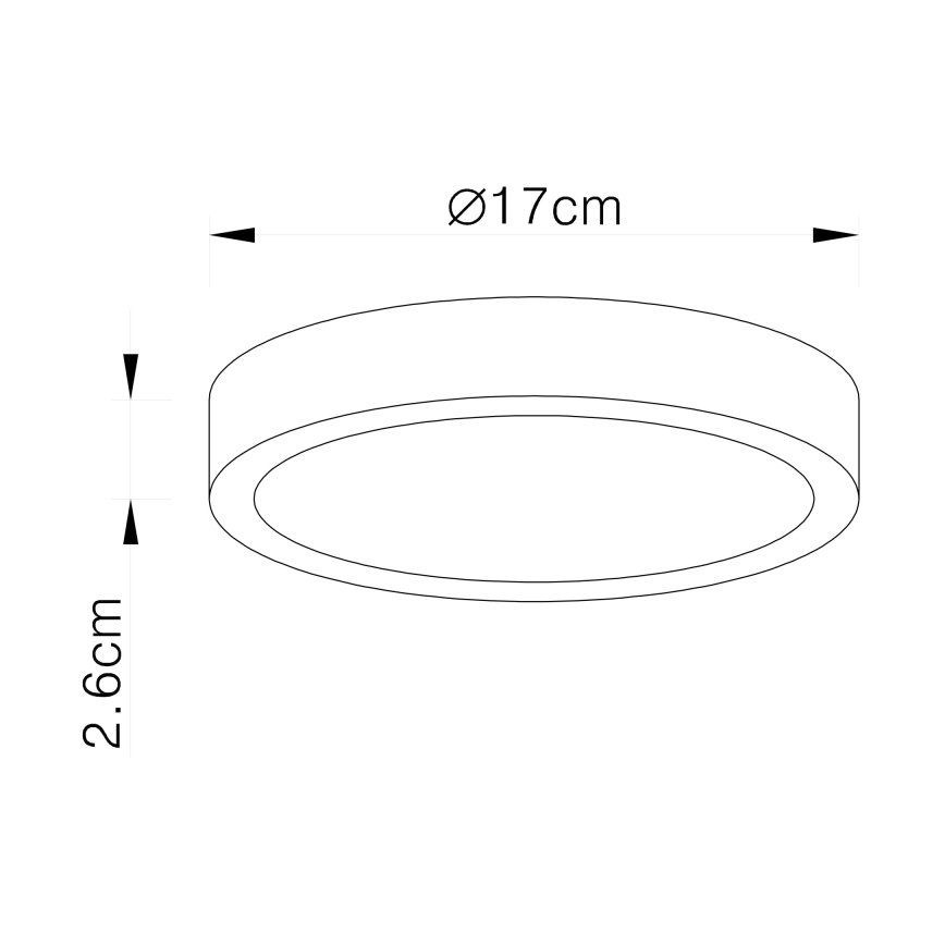 Globo - Dimbare LED Plafondlamp LED/22W/230V