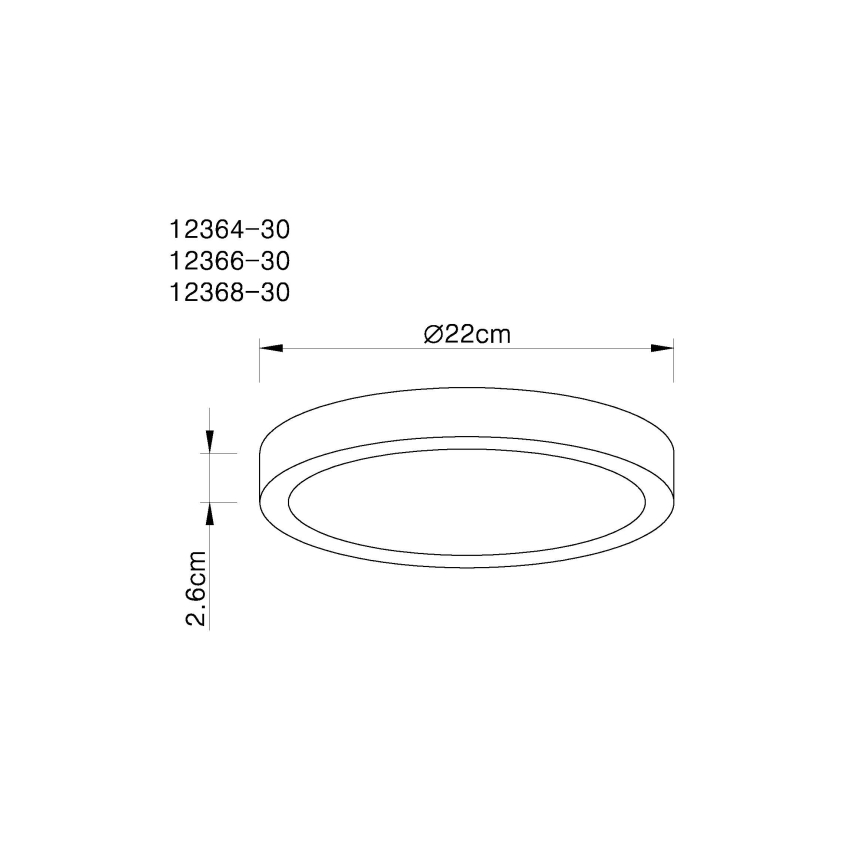 Globo - Dimbare LED Plafondlamp LED/28W/230V