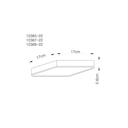 Globo 12369-22 - LED Plafondlamp ECHO LED/22W/230V