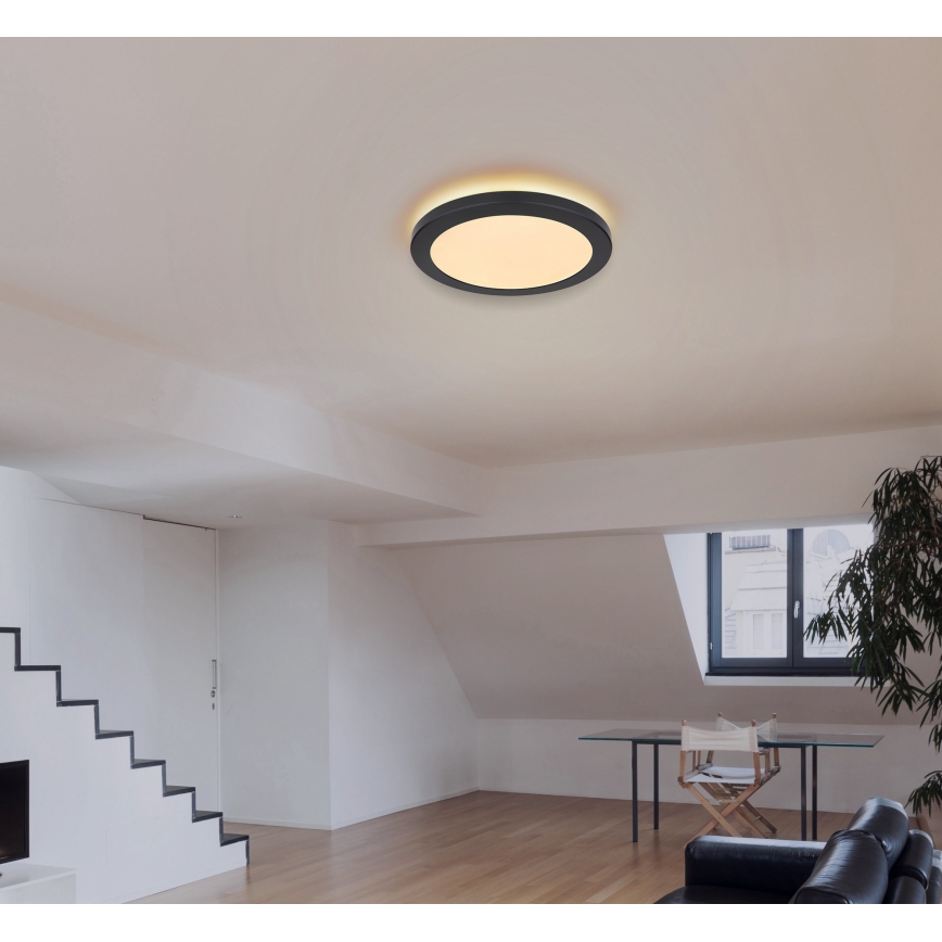 Globo - LED Plafondlamp LED/24W/230V 3000/4000/6500K zwart