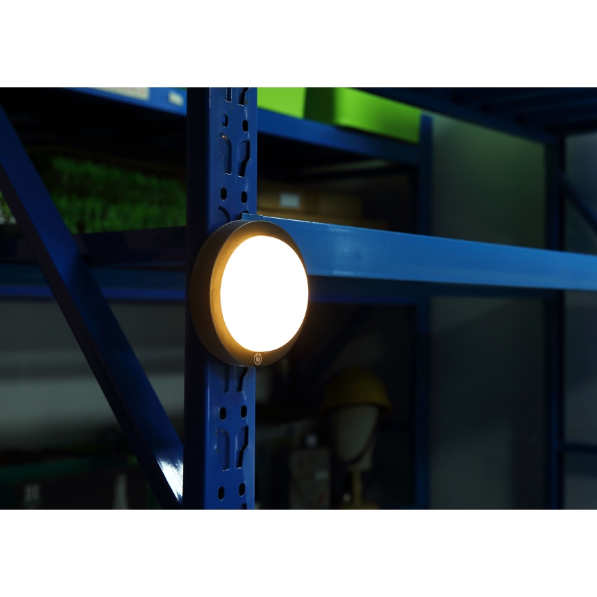 Globo - LED Oplaadbaar aanraken wandlamp LED/1,2W/3,7V diameter 15 cm 1800 mAh zwart